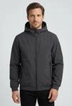 Softshelljacke ICEPEAK "MANGHAM", Herren, Gr. 46, grau (anthrazit),...