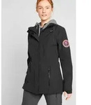 bonprix Softshelljacke Langjacke mit herausnehmbarem Sweat-Einsatz schwarz S...