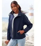 Elbsand Softshelljacke mit hohem, verstellbaren Kragen blau M/38