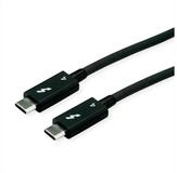 ROLINE Thunderbolt&trade; 4 Kabel, USB C-C, ST/ST USB-Kabel, USB Typ C (USB-C) M&auml;nnlich