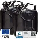 BW Benzinkanister Metall Kraftstoffkanister 2x 5 Liter - Schwarz - RAL 9005 (nach