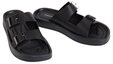 Calvin Klein ERGON DOUBLE BAR SANDAL LTH Pantolette Strandschuh, Sommerschuh,