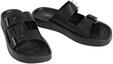 Pantolette CALVIN KLEIN "ERGON DOUBLE BAR SANDAL LTH", Herren, Gr. 40, schwarz,