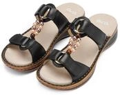 Ara HAWAII Pantolette Schlupfschuh, Komfortschuh mit Klettverschl&uuml;sse, G-Weite