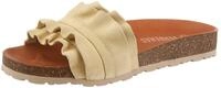 VERBENAS Rocio Roda Pantolette Sommerschuh, Flat mit geschwungenen Laschenstoff