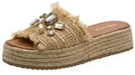 Tamaris Pantolette Plateau, Schl&uuml;pfschuh, Sommerschuh mit funkelnden Schmucksteine