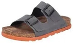 Rieker Pantolette Sommerschuh, Strandschuh, Hausschuh mit bequemem Fu&szlig;bett...