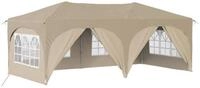 vidaXL Partyzelt Pop-up Partyzelt 575 x 288 x 245 cm Creme Oxford-Stoff