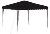 vidaXL Partyzelt Pop-up Partyzelt 288 x 288 x 245 cm Schwarz Oxford-Stoff