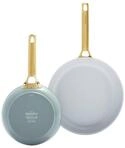 GREENPAN Pfannen-Set Padova Reserve Pfannenset blau 20cm+28cm Antihaft ofenfest,