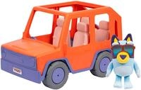 Moose Spielwelt Bluey, Gro&szlig;es Familienauto & Bluey-Pl&uuml;schfigur 20 cm