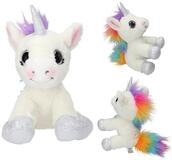 Depesche Kuscheltier Ylvi Pl&uuml;sch Einhorn wei&szlig; mit Regenbogen-M&auml;hne 21 cm