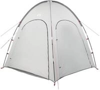 vidaXL Faltzelt Poolzelt Grau 366 x 305 x 231 cm Polyester und Fiberglas, (1 tlg)