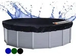 Quick Star Pool-Abdeckplane Rund 200g/m2, Sommer & Winter Poolabdeckung, UV-Resistent