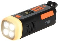 ADLER EUROPE AD 1920 Notfallradio (SW Radio, FM, AM, Solar Kurbel Powerbank