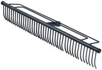 Siena Garden Gartenrechen Rasenrechen 70 cm 40 Zinken anthrazit ohne Stiel