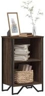 vidaXL B&uuml;cherregal NA B&uuml;cherregal Standregal Bodenregal Braun Eichen-Optik