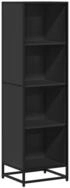 vidaXL B&uuml;cherregal B&uuml;cherregal Schwarz 40x35x139 cm Holzwerkstoff, 1-tlg.