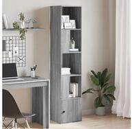 vidaXL B&uuml;cherregal, B&uuml;cherregal Grau Sonoma 40x36x189 cm Holzwerkstoff