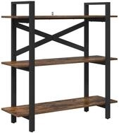 vidaXL B&uuml;cherregal B&uuml;cherregal Ger&auml;ucherte Eiche 100 x 33,5 x 102 cm