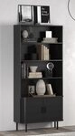 trendteam Holzbett Regal Standregal Ronin, Esche schwarz (no-Set)
