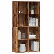 vidaXL B&uuml;cherregal 66 x 30 x 130 cm B&uuml;cherregal Altholz-Optik 66x30x130 cm