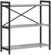 vidaXL B&uuml;cherregal B&uuml;cherregal Grau Sonoma 80 x 30 x 85 cm Holzwerkstoff, 1-tlg.