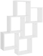 vidaXL Regal W&uuml;rfelregal Wei&szlig; 78x15x93 cm Holzwerkstoff, 1-tlg.