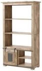 Massivmoebel24 Raumteiler RAILWAY, Raumteiler Mango 100x45x175 whitewash...