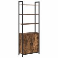 vidaXL B&uuml;cherregal B&uuml;cherregal Ger&auml;ucherte Eiche 60 x 24 x 161 cm Holzwerkstoff,