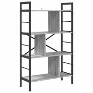 vidaXL B&uuml;cherregal B&uuml;cherregal Graues Sonoma 75 x 30 x 123,5 cm Holzwerkstoff,