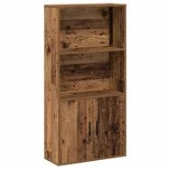 vidaXL B&uuml;cherregal B&uuml;cherregal Altholz-Optik 60x24x120 cm Holzwerkstoff, 1-tlg.