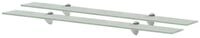 vidaXL Regal, Schweberegale 2 Stk. Glas 90x20 cm 8 mm