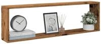 vidaXL Regal, W&uuml;rfel-Wandregale 4 Stk. Altholz-Optik 100x15x30 Holzwerkstoff