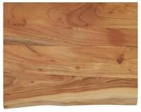 vidaXL Tischplatte Wandregal 40x30x2,5 cm Rechteckig Massivholz Baumkante (1 St)