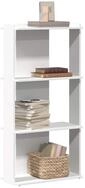 vidaXL Regal 60 x 30 x 120 cm B&uuml;cherregal 3 B&ouml;den Wei&szlig; 60x30x120 cm...