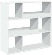 vidaXL B&uuml;cherregal B&uuml;cherregal/Raumteiler Wei&szlig; 100x33x94,5 cm, 1-tlg.