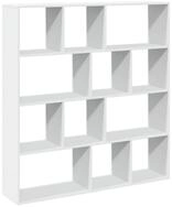 vidaXL B&uuml;cherregal NA B&uuml;cherregal Wei&szlig; 132x29x141,5 cm Spanplatte