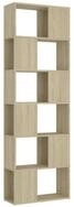 vidaXL Regal 60 x 24 x 186 cm B&uuml;cherregal Raumteiler Sonoma Eiche 60x24x186 cm...