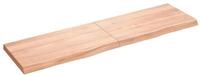 vidaXL Regal Wandregal Hellbraun 180x50x(2-6) cm Massivholz Eiche Behandelt,...