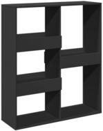 vidaXL B&uuml;cherregal B&uuml;cherregal/Raumteiler Schwarz 100x33x115 cm, 1-tlg.