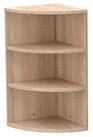 Mein-Regal Standregal CORNER 60, Natur Eckregal 30x30x60 cm Holz 3 F&auml;cher Deko