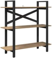 vidaXL B&uuml;cherregal B&uuml;cherregal Artisan-Eiche 100 x 33,5 x 102 cm Holzwerkstoff,