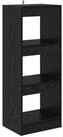 vidaXL B&uuml;cherregal B&uuml;cherregal Schwarz 37 x 30 x 103 cm Holzwerkstoff, 1-tlg.