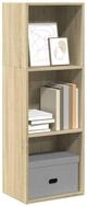 vidaXL B&uuml;cherregal, B&uuml;cherregal Sonoma-Eiche 40x30x114 cm Holzwerkstoff