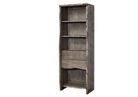 Massivmoebel24 B&uuml;cherregal PURE ACACIA, 1-tlg., Regal Akazie 71x45x204 grau lackiert