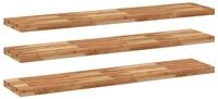 vidaXL Regal Schweberegale 3 Stk. 160x30x4 cm Massivholz &Ouml;lbehandelt, 3-tlg.