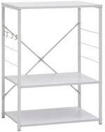 vidaXL Schubkasteneinsatz Mikrowellenregal Wei&szlig; 60&times;39,6&times;79,5 cm Holzwerkstoff
