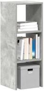 vidaXL B&uuml;cherregal, B&uuml;cherregal Stapelbar Betongrau 30x30x80 cm Holzwerkstoff