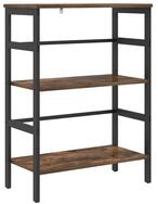 vidaXL B&uuml;cherregal B&uuml;cherregal Ger&auml;ucherte Eiche 60 x 29,5 x 81 cm...